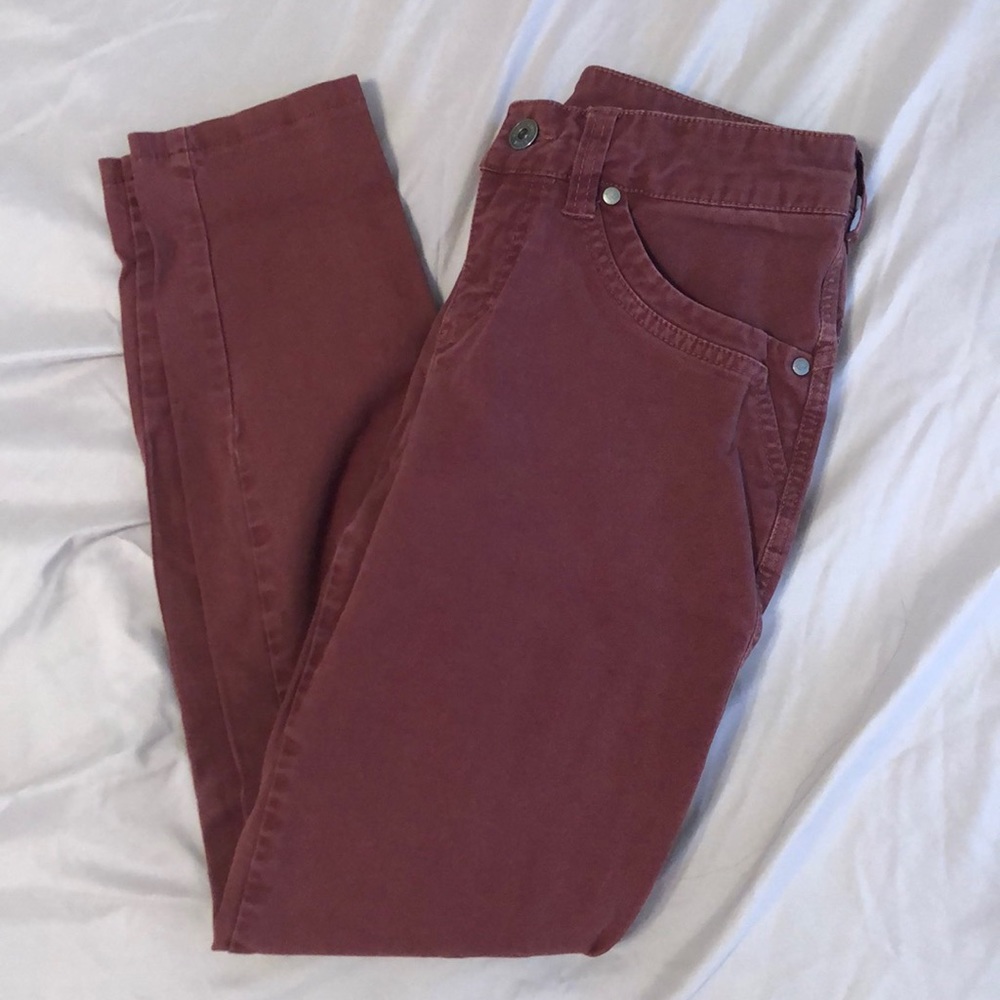 red jeans